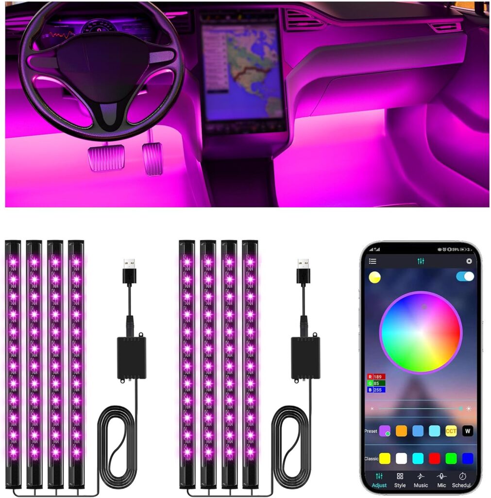Winzwon Interior Car LED Lights